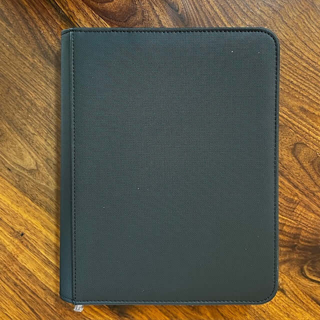 Toploader Binder 4-Pocket Pages - Black