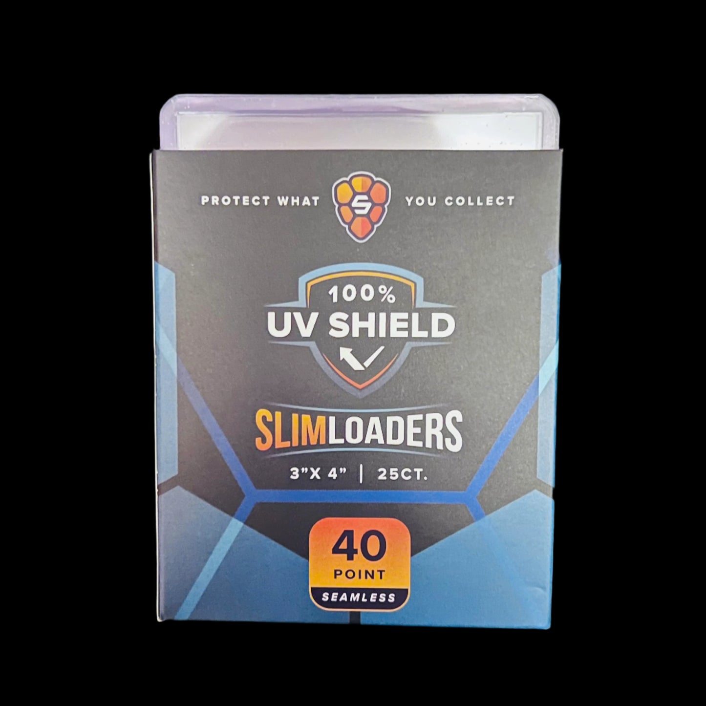 3"x4" Slimloader 40PT - UV Shield Blue Hint Seamless Frame