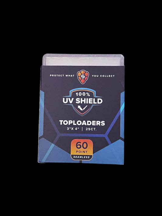 3"x4" Toploader 40PT - 100% UV Shield Standard Clear Seamless Frame