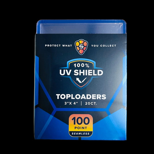 Toploader 3"x4" 100PT - Protection UV à 100 % - Cadre transparent sans couture de qualité supérieure